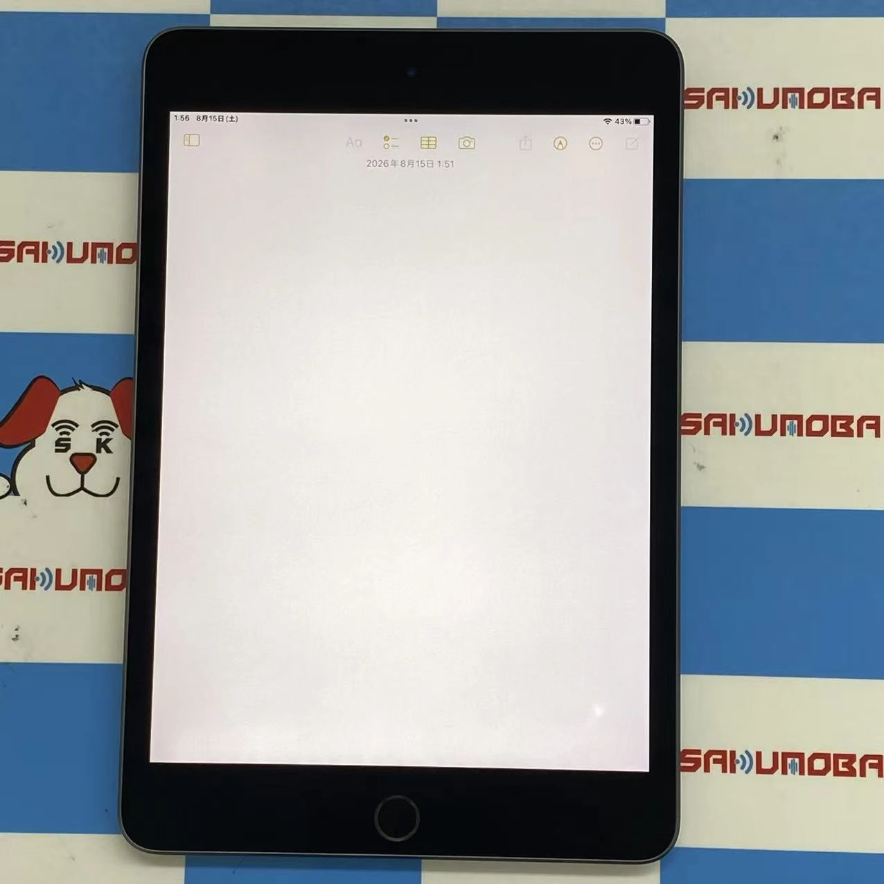 iPad mini 第5世代 Wi-Fiモデル 64GB スペースグレイ MUQW2J/A 訳あり品
