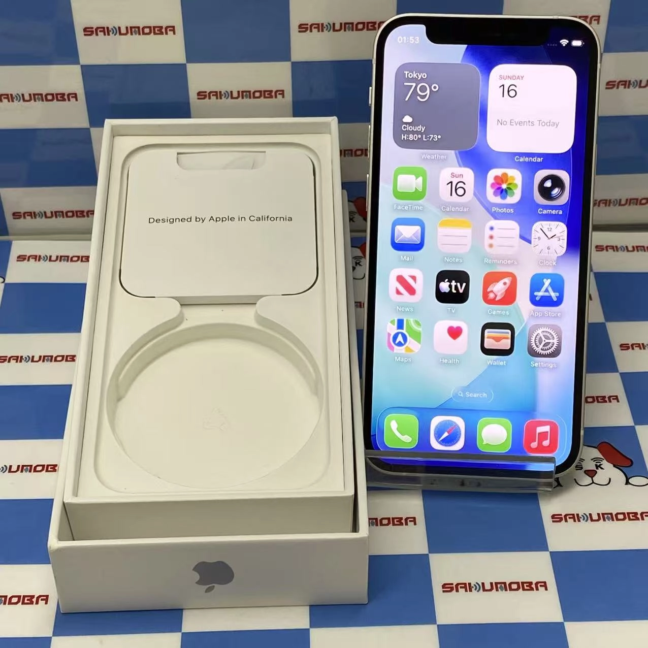iPhone12 mini 64GB ホワイト MGA63J/A AU版SIMフリー 美品 au