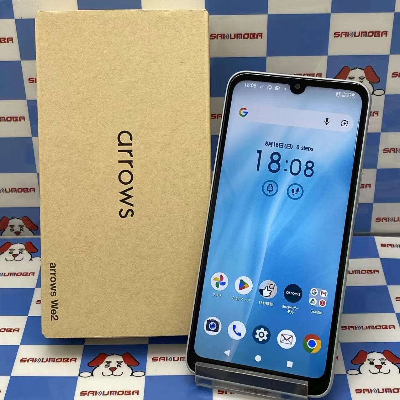 arrows We2 4GB/64GB ライトブルー F-52E docomo版SIMフリー 極美品
