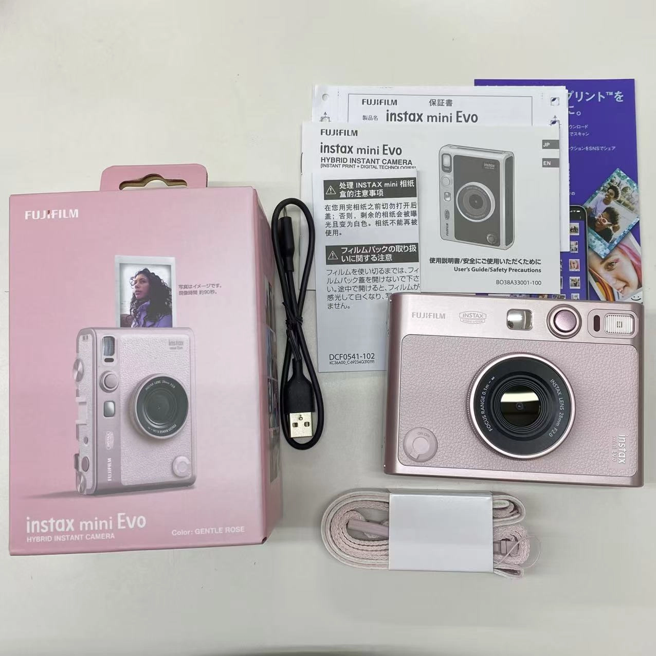 instax mini Evo INSMINI EVOGENTLEROSEC 開封未使用品