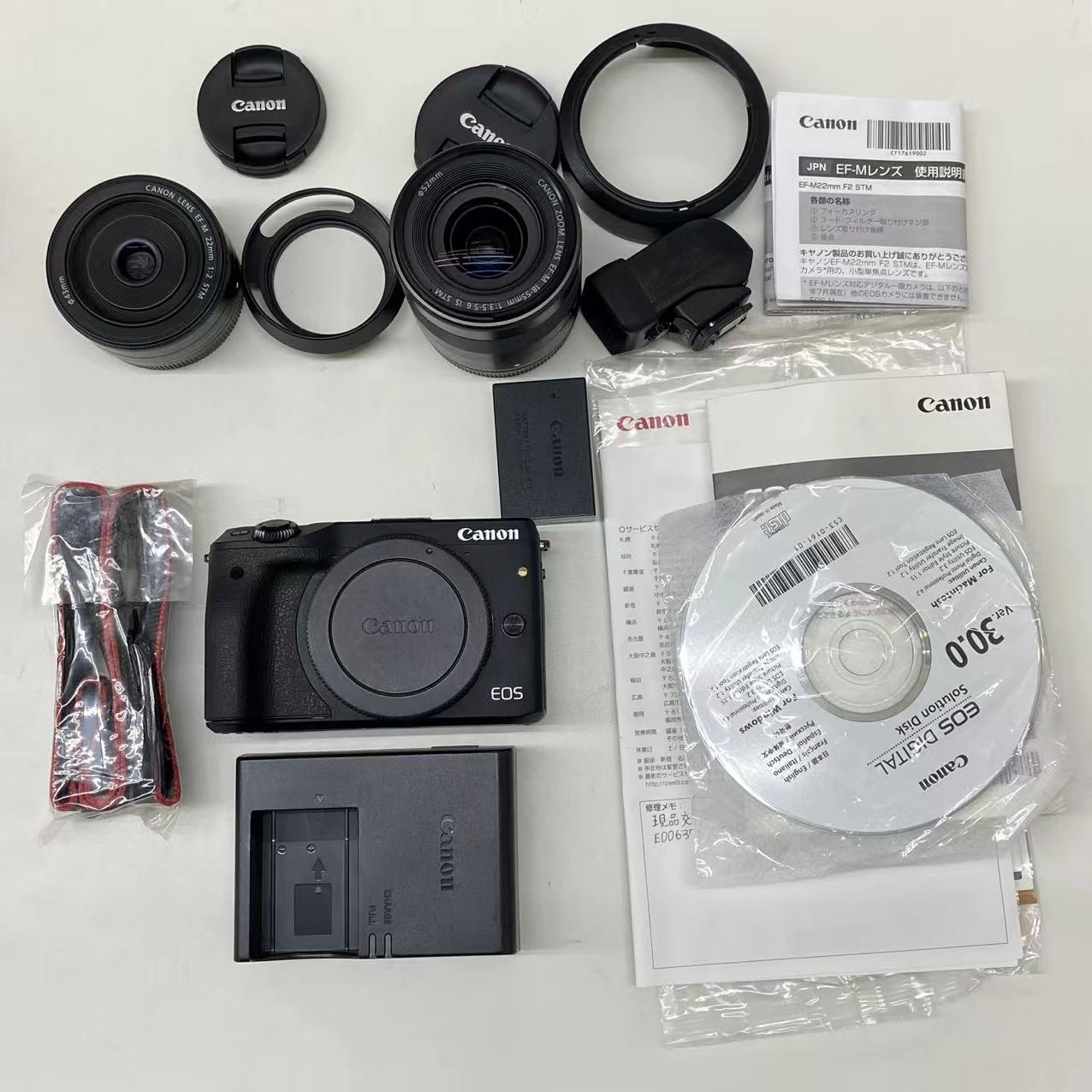 Canon EOS M3 ダブルレンズEVFKIT EOSM3BK-WLEVFK