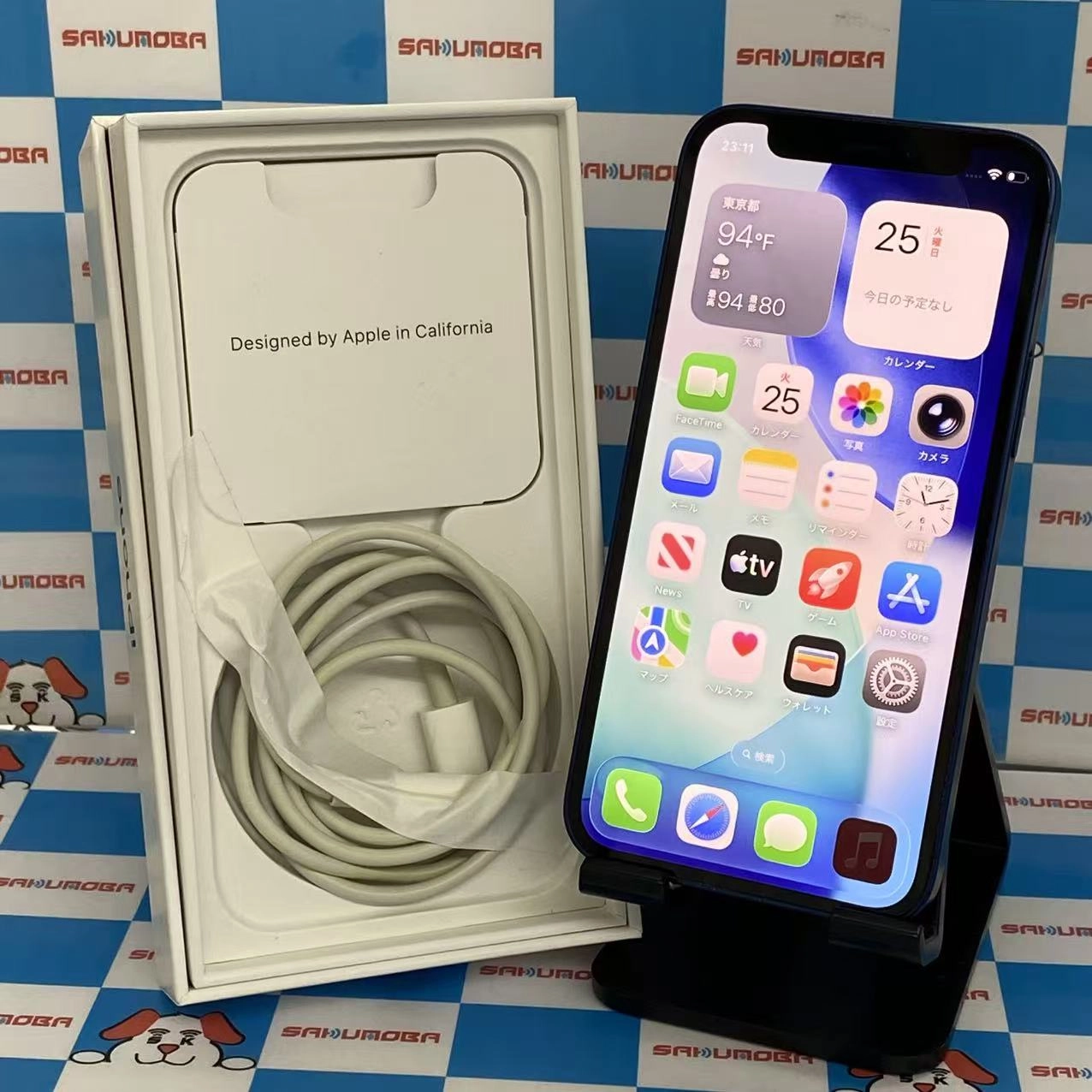 iPhone12 mini 64GB ブルー MGAP3J/A docomo版SIMフリージャンク品
