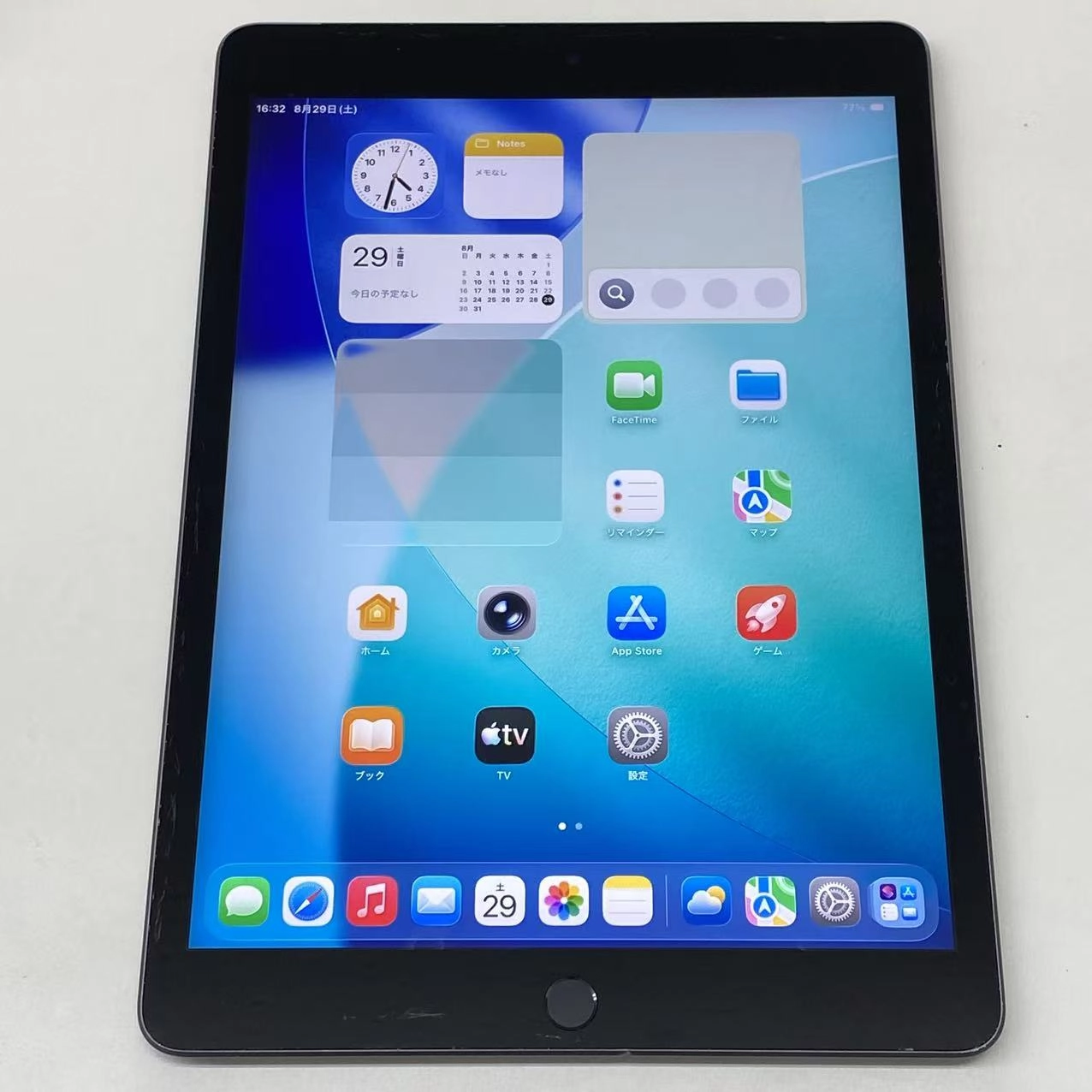iPad 第9世代 Wi-Fi+Cellularモデル 64GB スペースグレイ MK473J/A SoftBank版SIMフリー