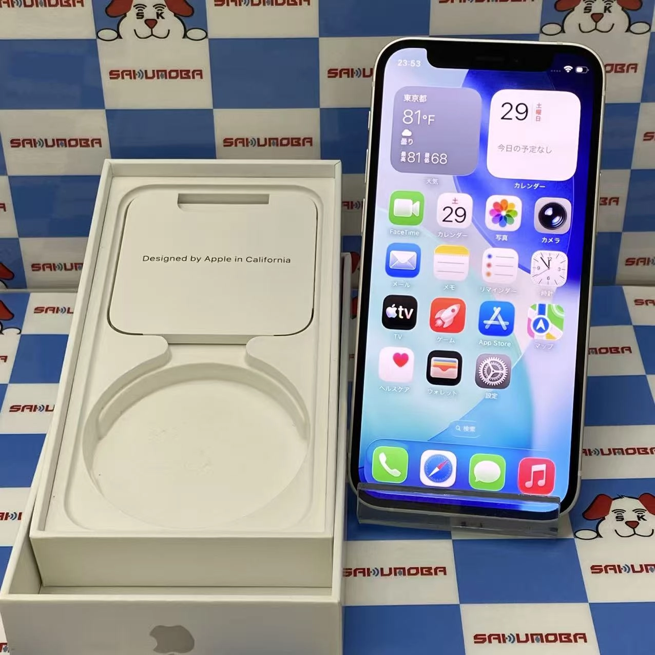 iPhone12 mini 128GB ホワイト MGDM3J/A AU版SIMフリー 訳あり品 au