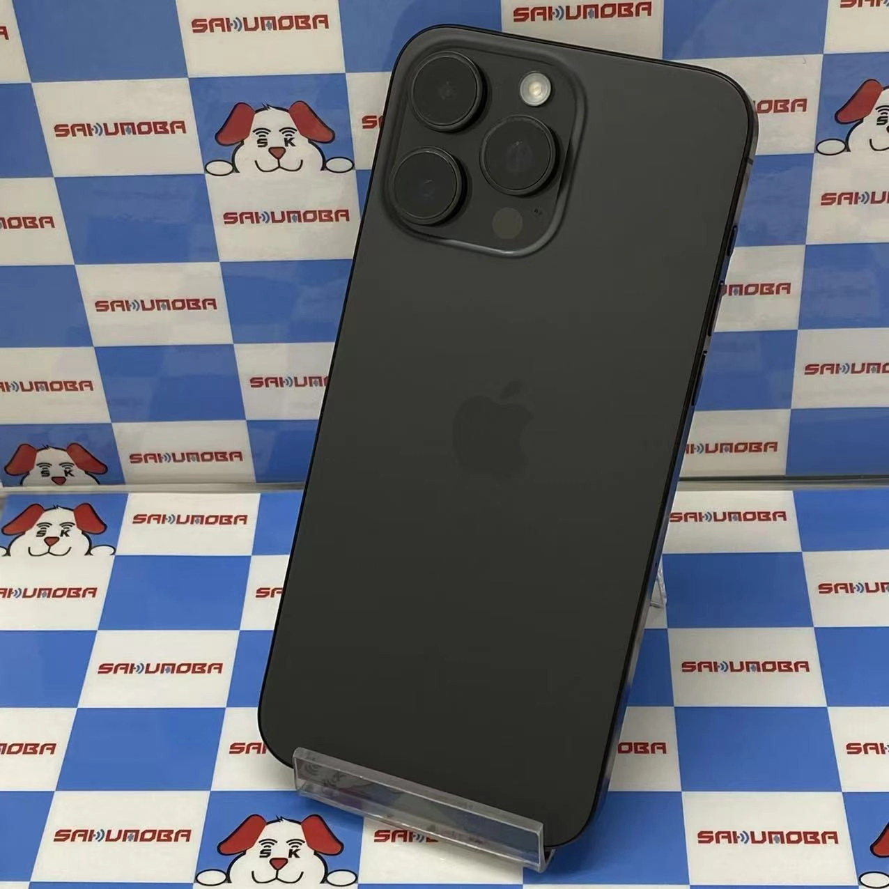 iPhone15 Pro Max 256GB ブラックチタニウム MU6P3J/A AU版SIMフリー 美品 au