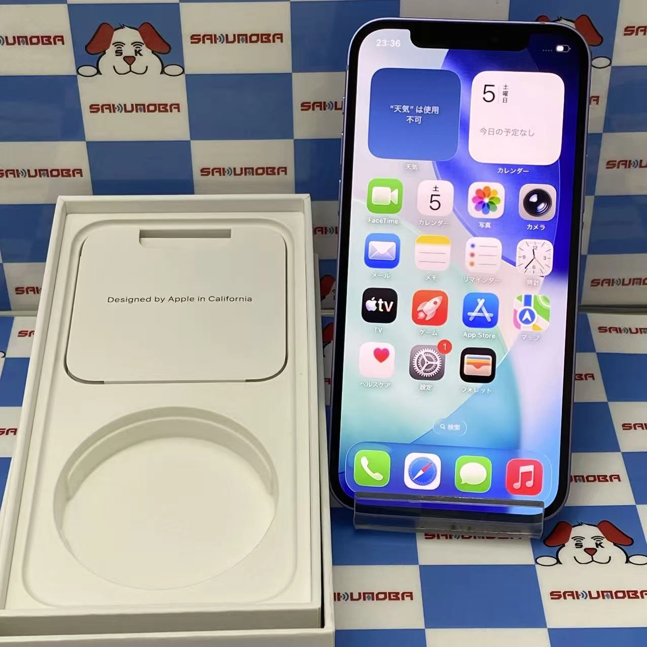 iPhone12 64GB パープル MJNH3J/A AU版SIMフリー 美品 au