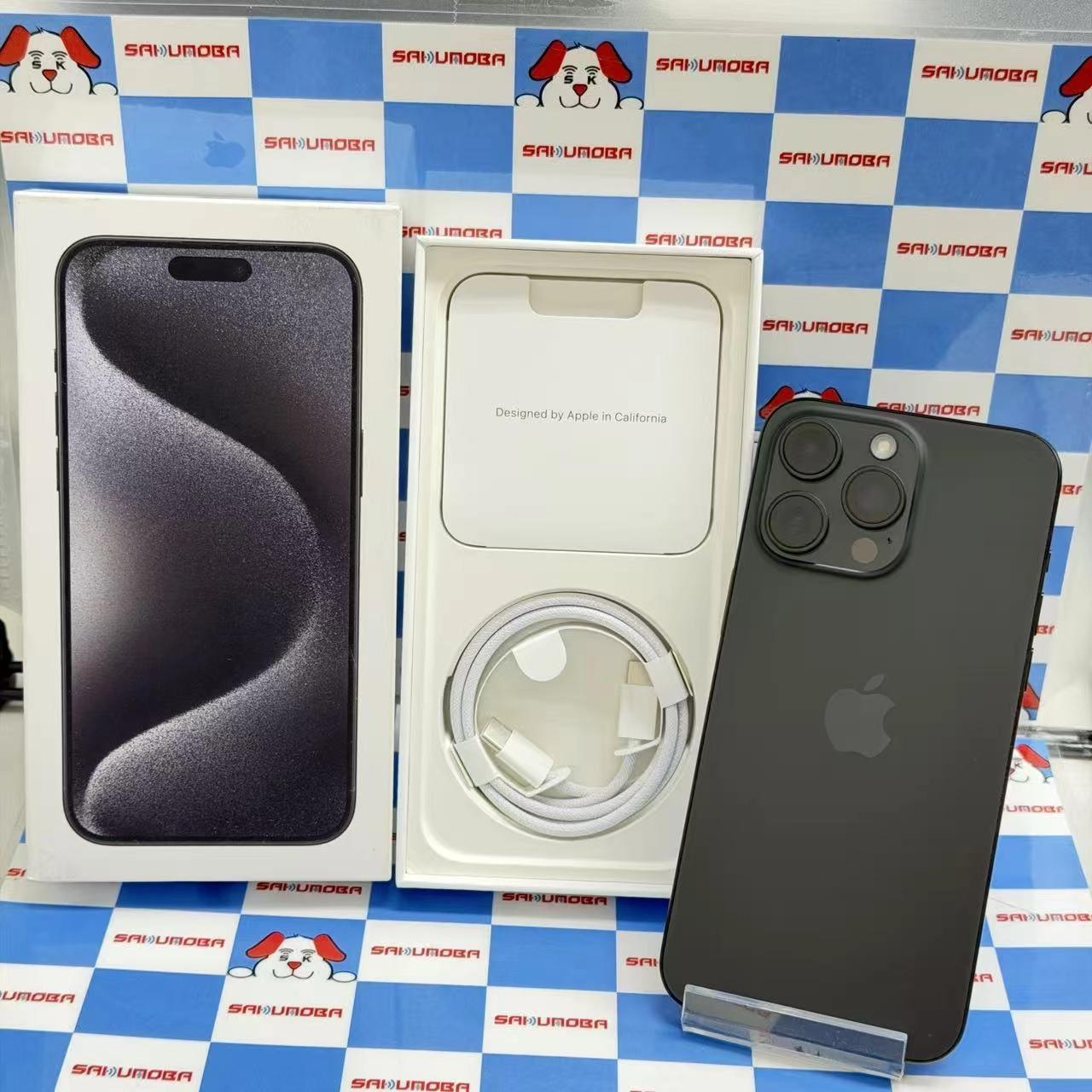 iPhone15 Pro Max 256GB ブラックチタニウム MU6P3J/A AU版SIMフリー 美品 au