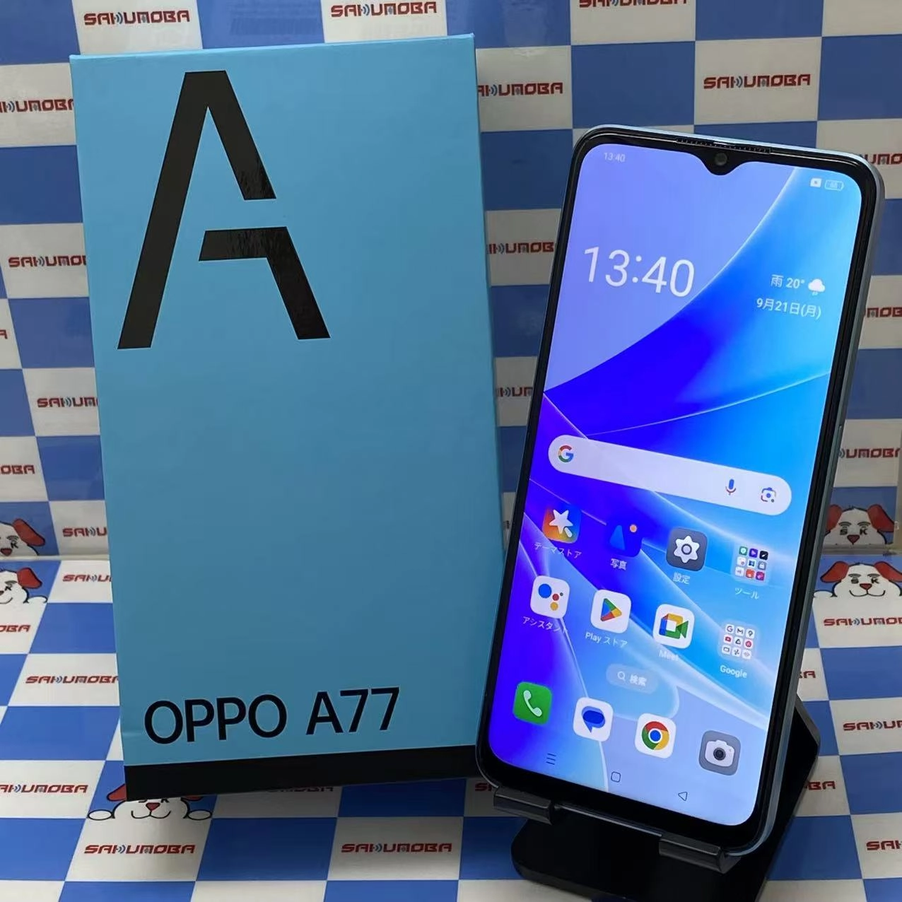 OPPO A77 128GB ブルー CPH2385 mineo版SIMフリー
