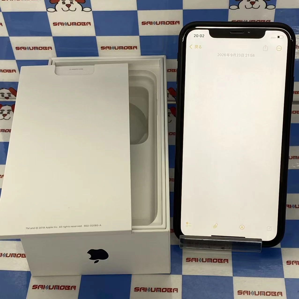 iPhoneXR 256GB ブラック MT0V2J/A docomo版SIMフリージャンク品