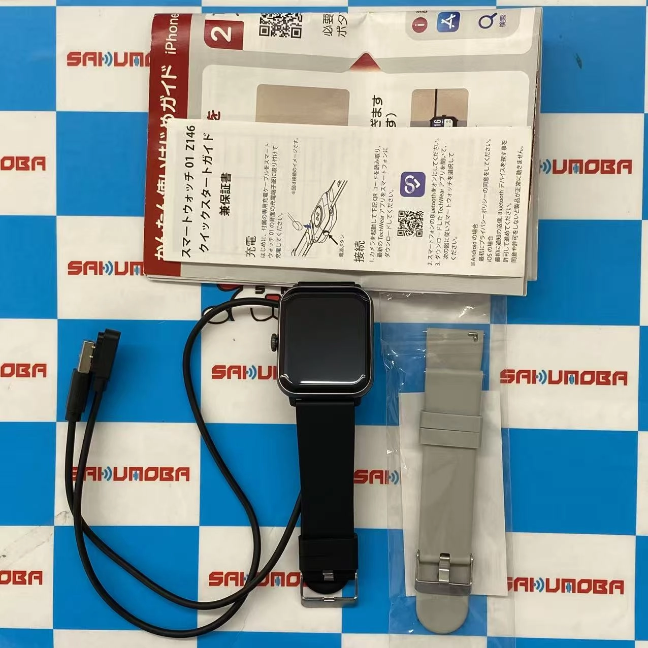 スマートウォッチ01 Z146 * ブラック美品