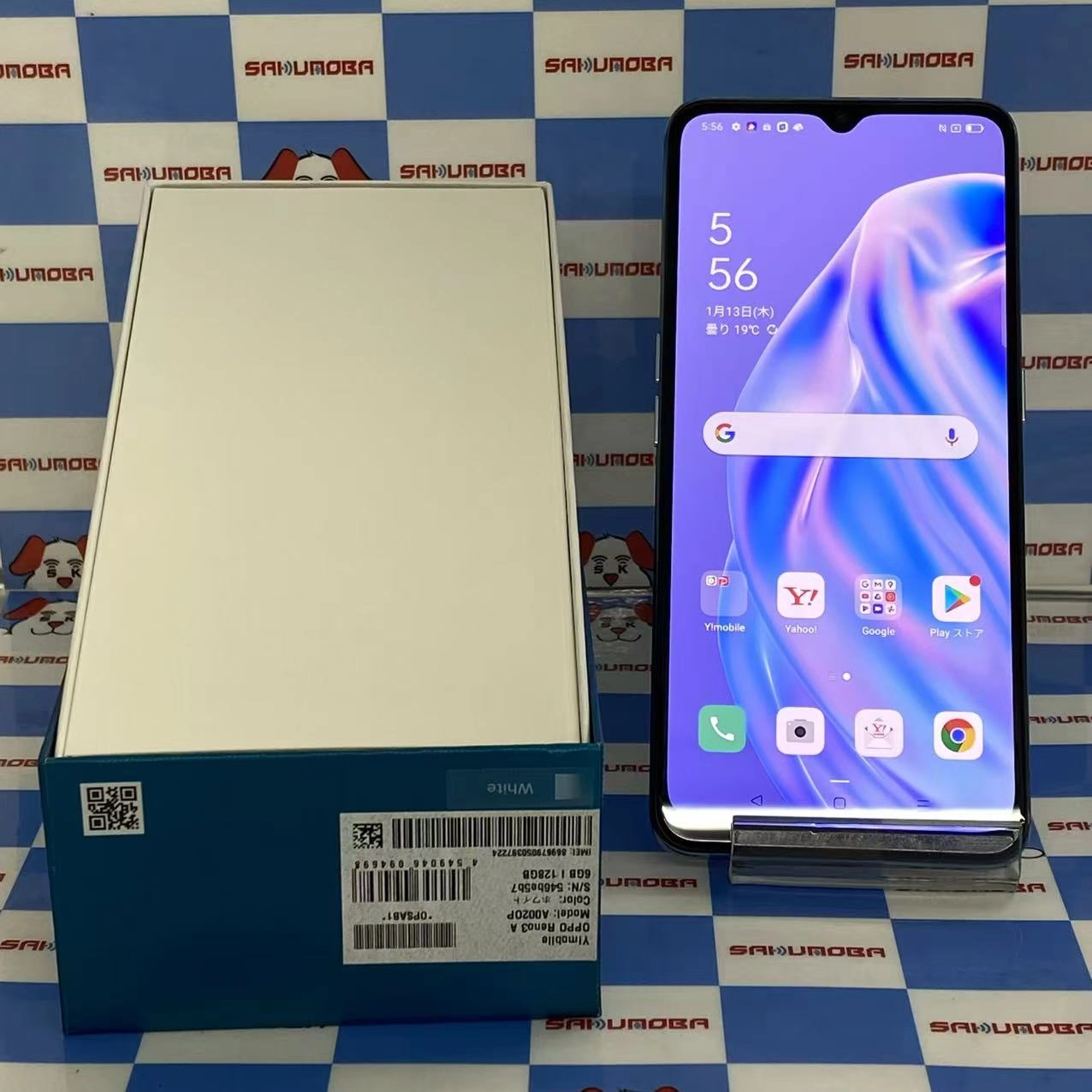 OPPO Reno3 A 128GB ホワイト A002OP SIMロック解除済 Y!mobile