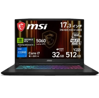 MSI Katana 17 HX B14W(RTX 5060) ゲーミングノート PC